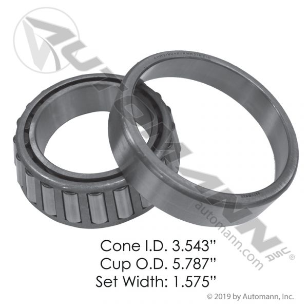 414 Wheel Bearing TN Trailer Axle Conventional Inner Bearing SET Automann Brand