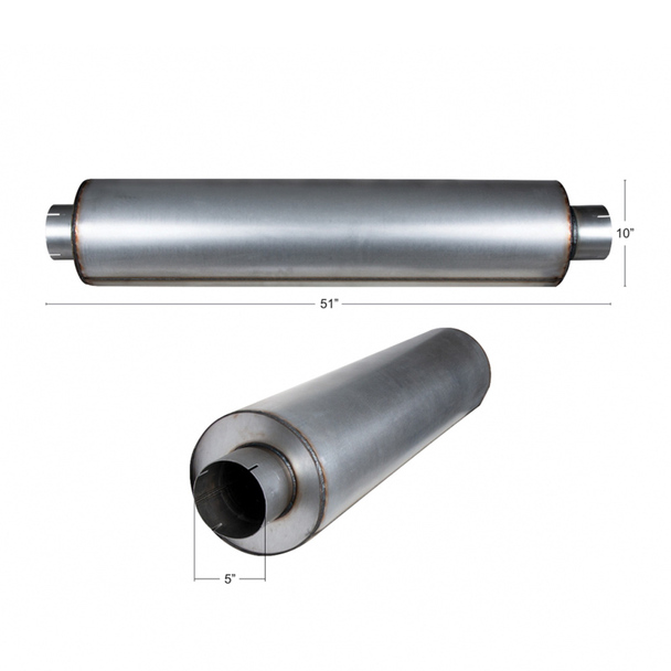 HDVM465 5" X 51" Exhaust Muffler - Image 3