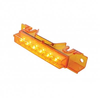 6 Amber LED Exterior Visor Light For 1996-2017 Volvo VNL - Amber Lens - Image 4