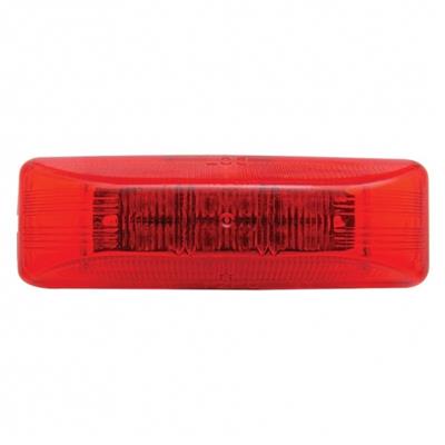 12 LED Rectangular Light (Clearance/Marker) - Red LED/Red Lens