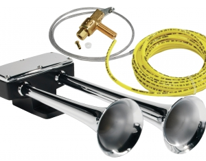 Hadley Bully Dual Air Horn Kit Chrome