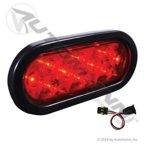 571.LD66R10-K Tail light LED w/OVAL GROMMET 6in