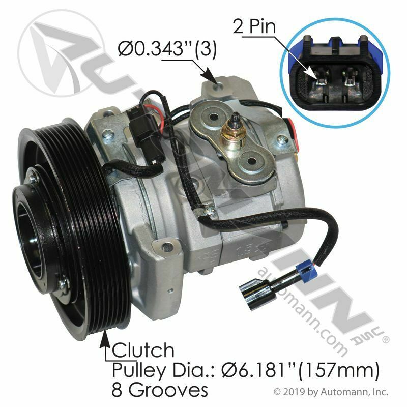AC Compressor 10S15C Type Behr Cascadia 830.31302BE Mahle Brand OE