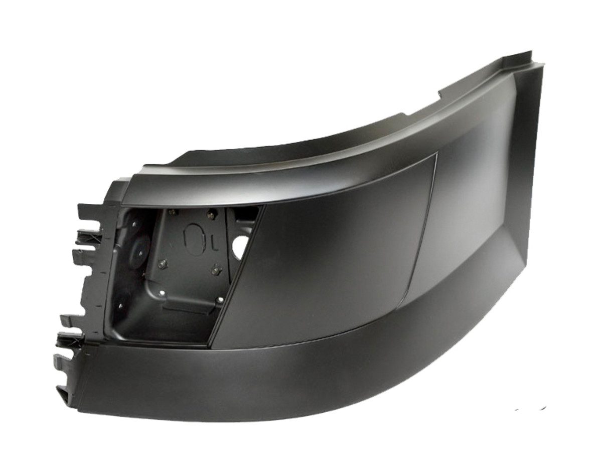 Torque Driver Side Front Bumper Extension Corner For Volvo VNL 2004-2015 - No Fog Hole - Pair