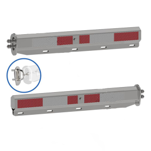 Mud Flap Hanger Kit Spring Loaded CHROME 1.125”
