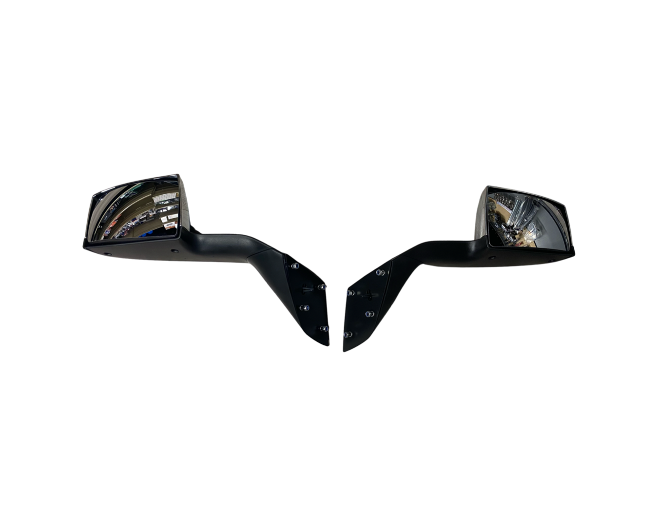 Hood Mirror Pair CHROME Side with Mounting Plate Replacement for 2004 - 2017 - Image 5