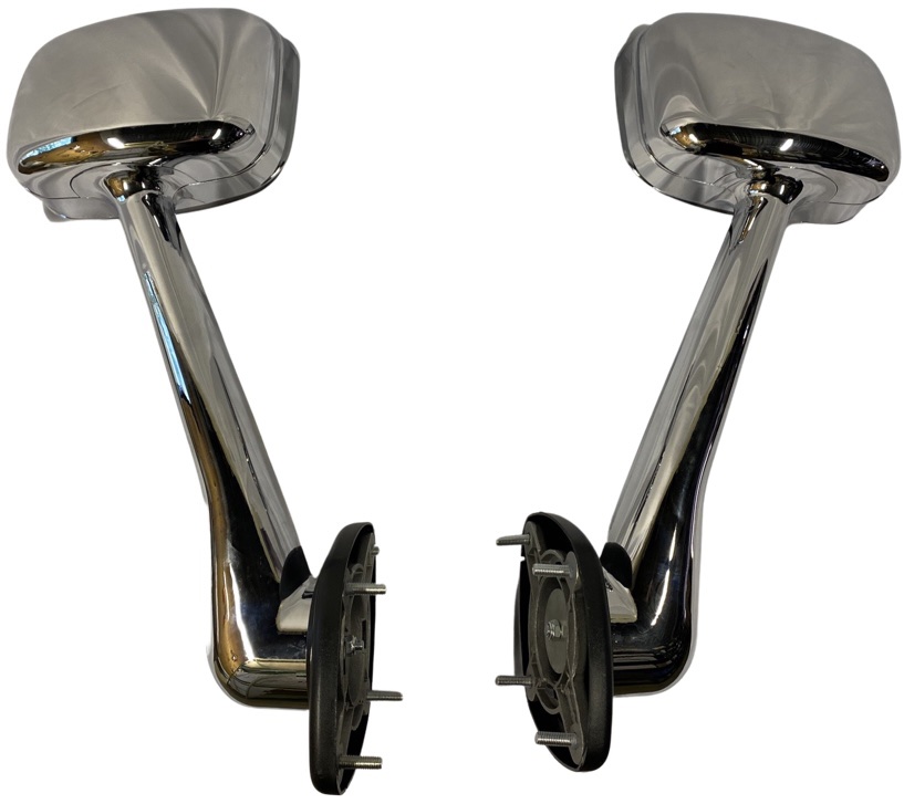 Passenger/Driver Side Hood Mirrors Chrome for 2008-2017 Freightliner Cascadia Trucks