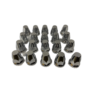 33mm Chrome Screw-on Lug Nut Covers for Semi Trucks