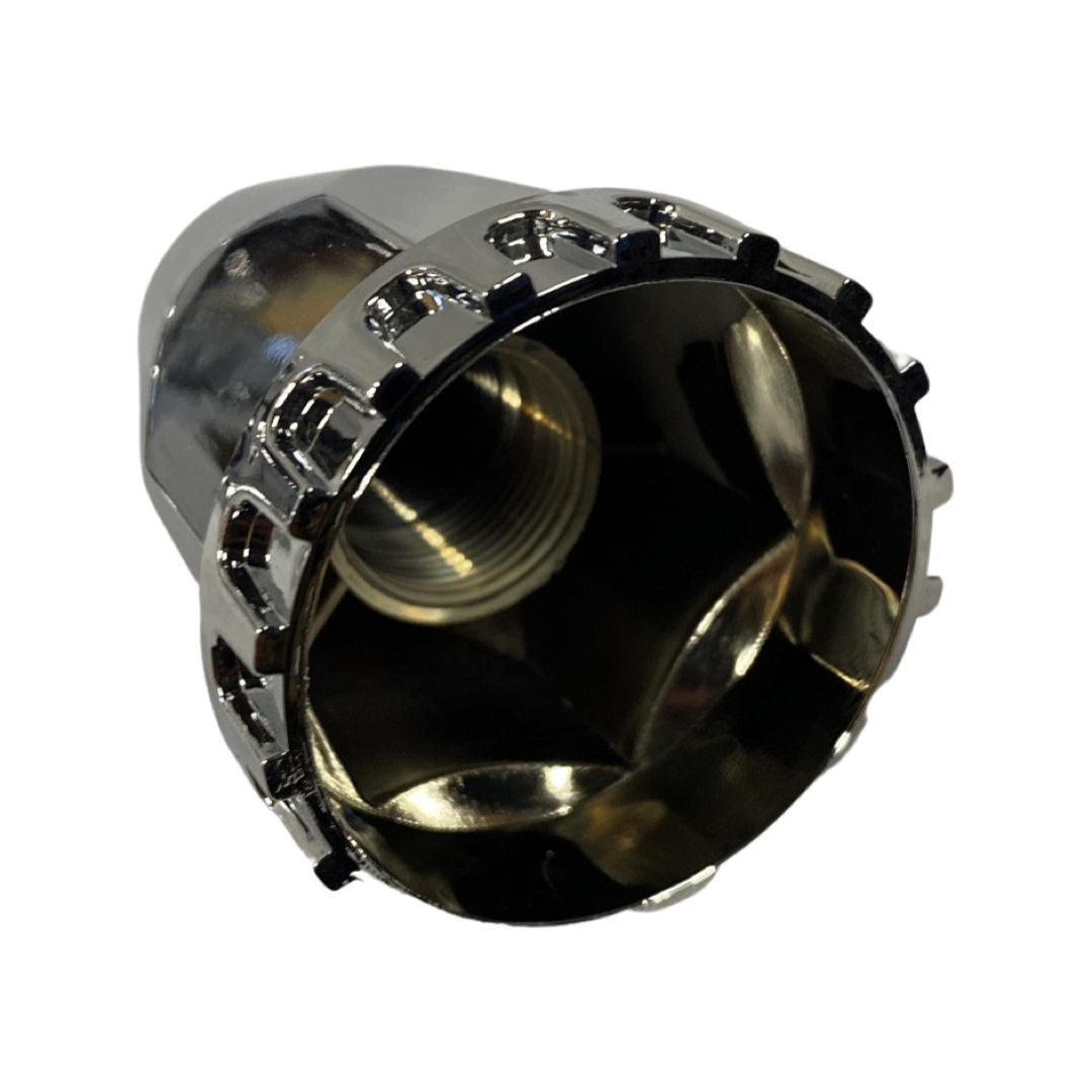 33mm Chrome Screw-on Lug Nut Covers for Semi Trucks 