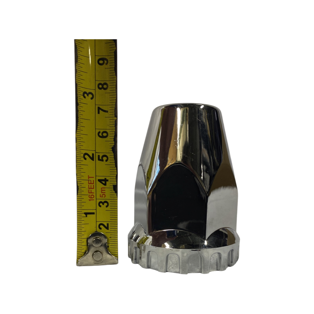33mm Chrome Screw-on Lug Nut Covers for Semi Trucks