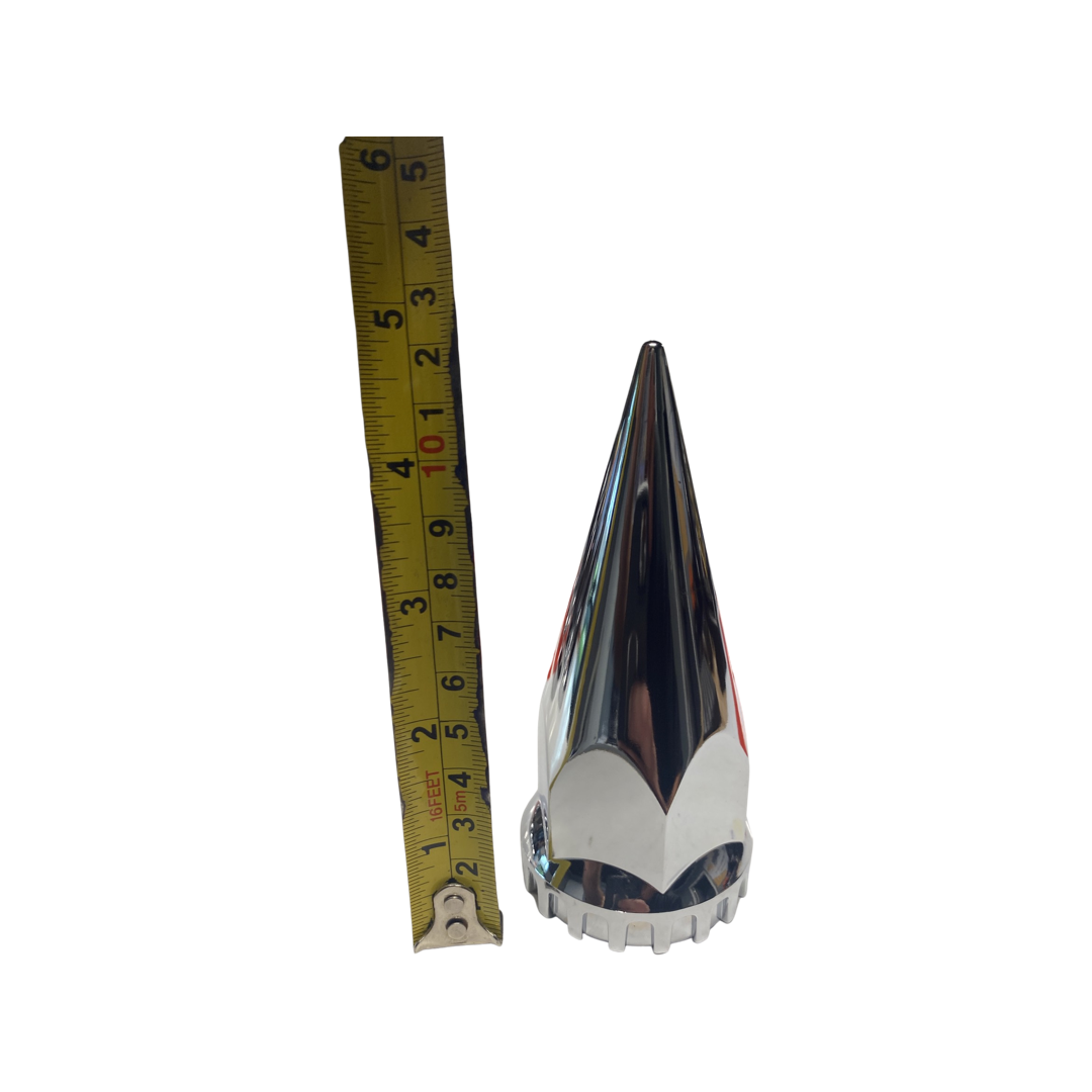 33mm Chrome Screw-on Super Spike Lug Nut Covers for Semi Trucks