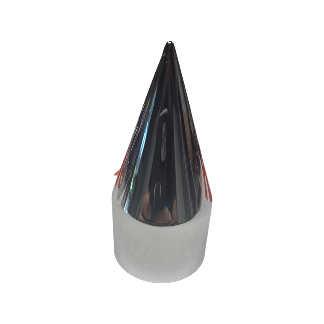 33mm Chrome Lug Nut Covers Rocket Style Screw On Style Plastic