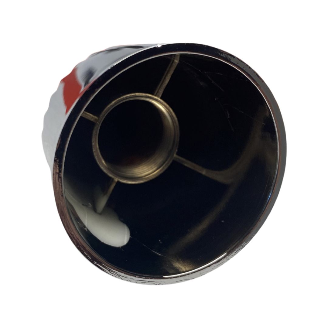 33mm Chrome Lug Nut Covers Rocket Style Screw On Style Plastic