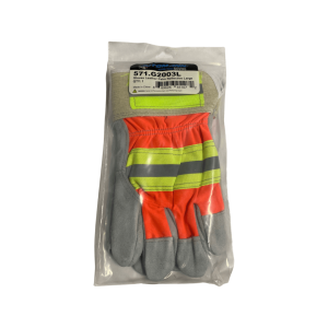 Gloves Leather Palm Reflective Large 571.G2003L