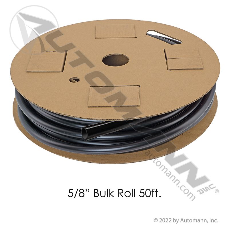 Nylon Tubing 5/8in OD X 50FT Black 177.5010