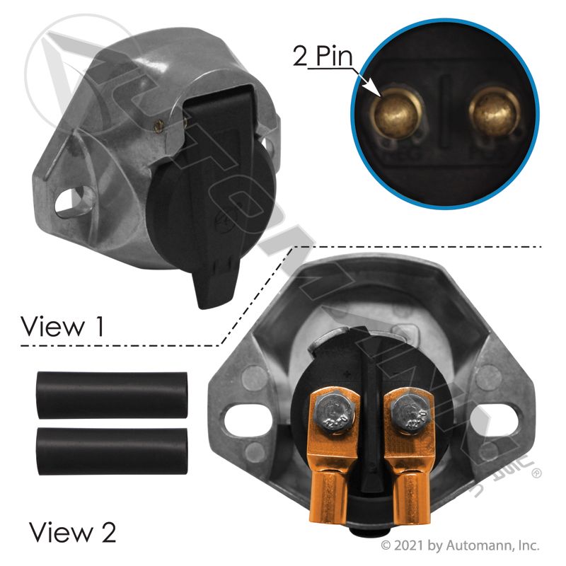 179.1034HDN Socket Dual Pole Horizontal HD Nose