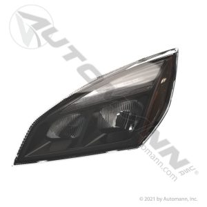 564.46001LM Headlamp LH Black LED Freightliner P4 2018+Cascadia