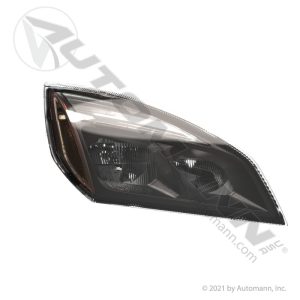 564.46002RM Headlamp RH Black LED Freightliner P4 2018+Cascadia