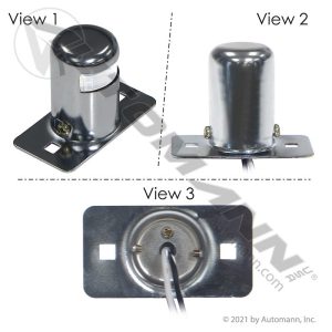 571.LD161L2-3 License Light Chrome Body 2-Diode