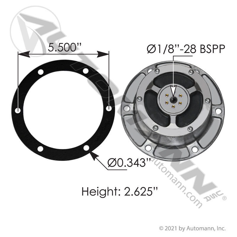 180.10680 Hub Cap PSI TN/TQ, HN - Oil Automann Brand