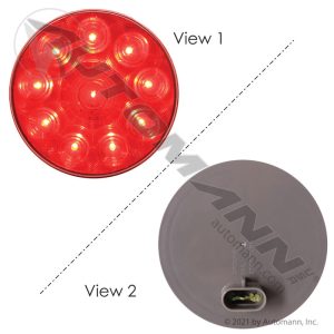 571.LD44R10 S/T/T Light LED 4in Red