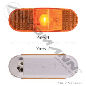 571.LG601A Turn Signal 6in Oval Midship Amber