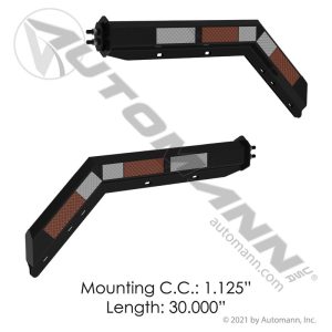 562.417 Mud Flap Hanger Kit Spring Loaded Black